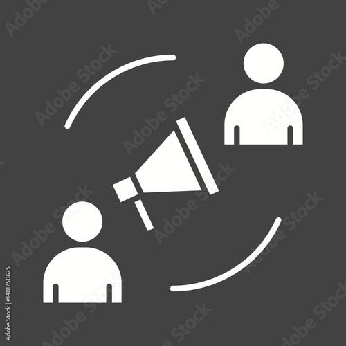 Announcement icon vector image. Suitable for mobile apps, web apps and print media.