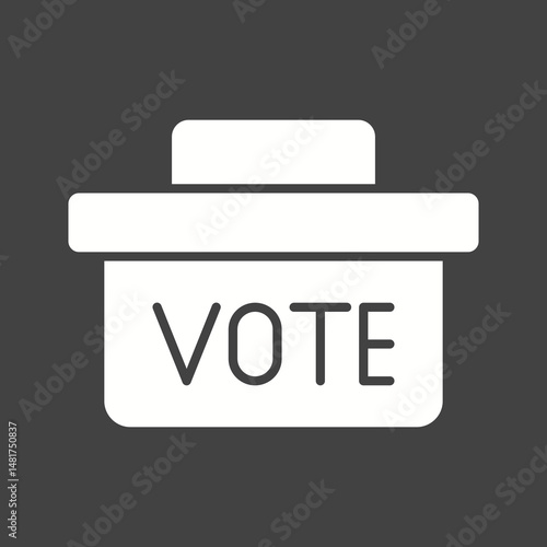 Ballot Box icon vector image. Suitable for mobile apps, web apps and print media.