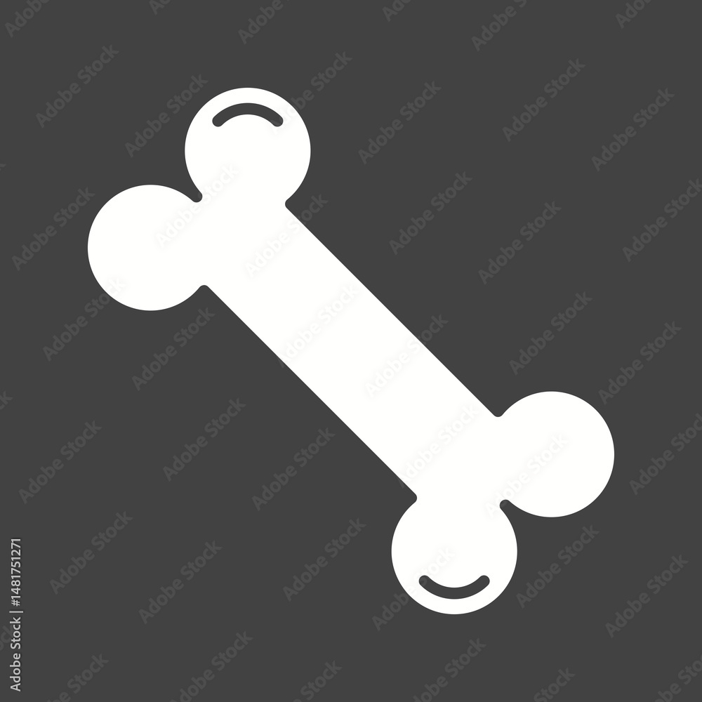 Bone for Dog icon vector image. Suitable for mobile apps, web apps and print media. Bone for Dog icon vector image. Suitable for mobile apps, web apps and print media.