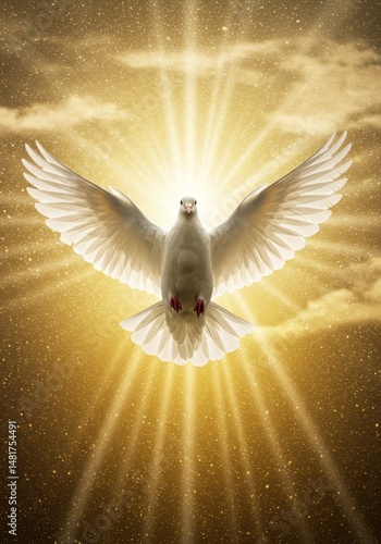 Illustration of Dove Symbol...