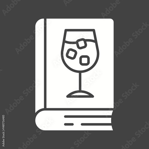 Drinks Recipes icon vector image. Suitable for mobile apps, web apps and print media.