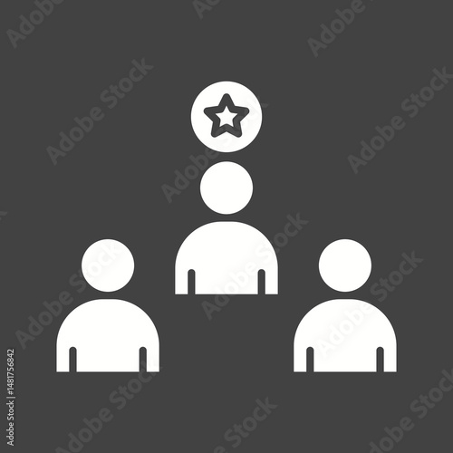 Favorite Candidate icon vector image. Suitable for mobile apps, web apps and print media.