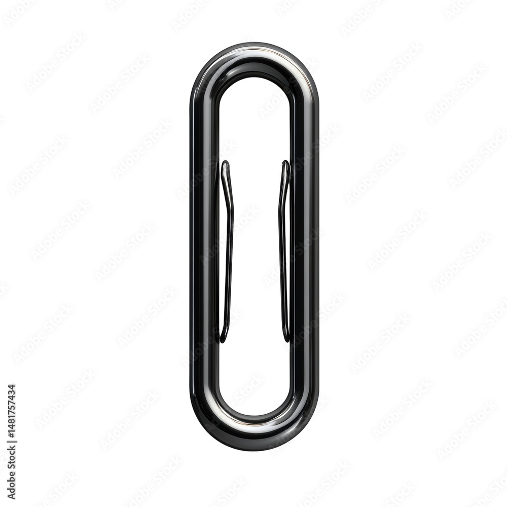 A gleaming paperclip a symbol of connection amidst darkness holding on transparent background A gleaming paperclip a symbol of connection amidst darkness holding on transparent background