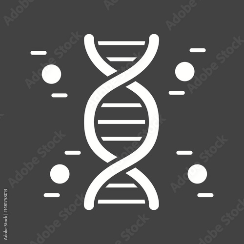 Genes icon vector image. Suitable for mobile apps, web apps and print media.