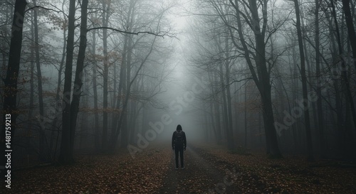 Photo of Man Walking on Fog...