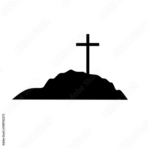 Cross Silhouette Symbol