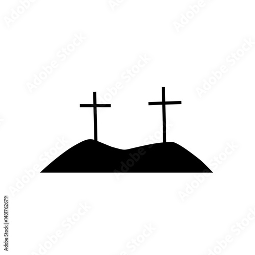 Cross Silhouette Symbol