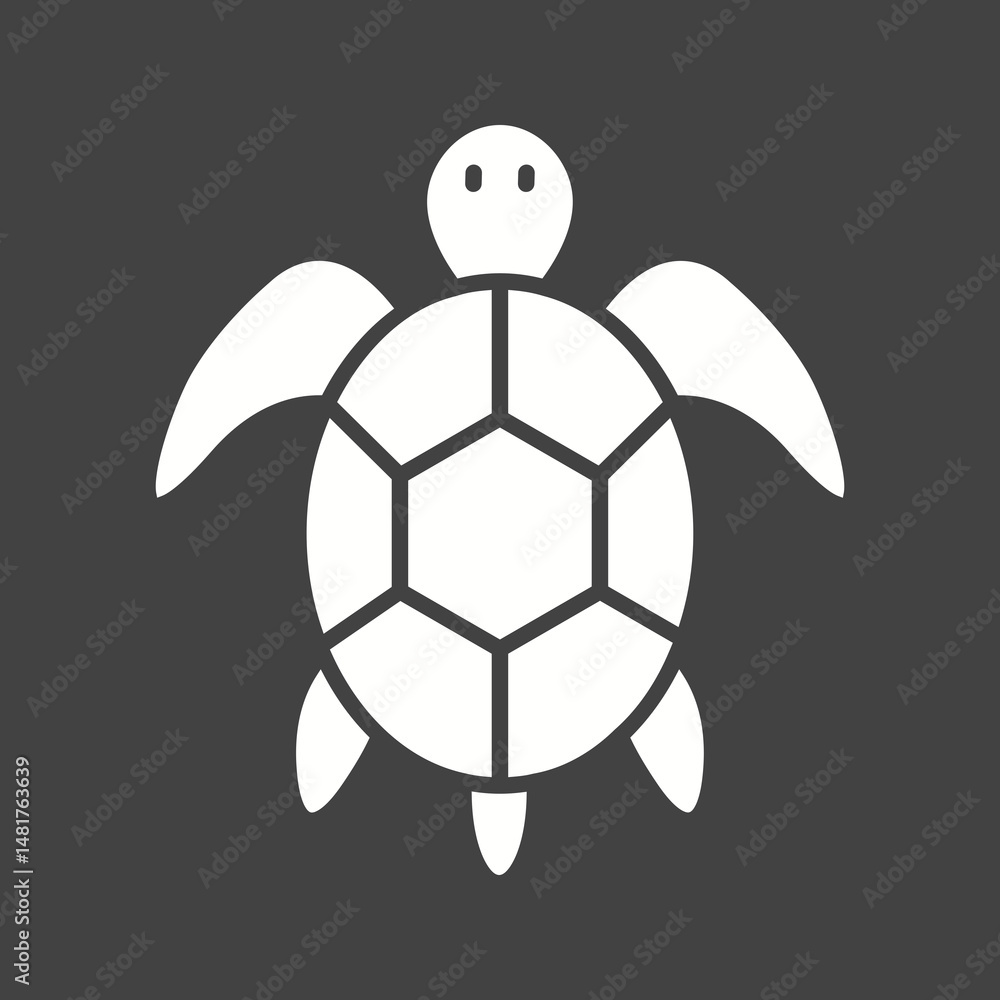 Obraz premium Pet Turtle icon vector image. Suitable for mobile apps, web apps and print media.