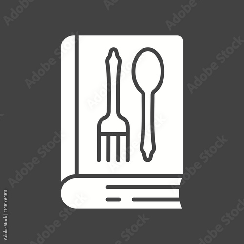 Recipes Book I icon vector image. Suitable for mobile apps, web apps and print media.
