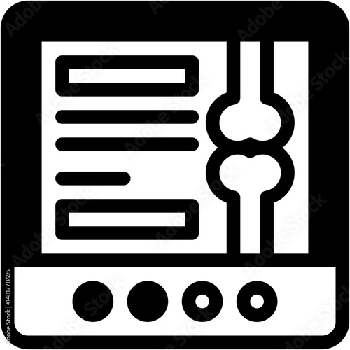 Vector Icon Ultrasound, Hospital, Pregnancy, Technology, Kid And Baby, Healthcare And Medical