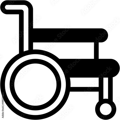 Vector Icon Wheelchair, Handicap, Disable, Transport, Transportation, Health And Medical