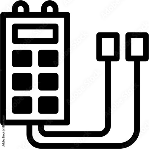 Vector Icon Electromyography, Electronic, Report, Healthcare, Health