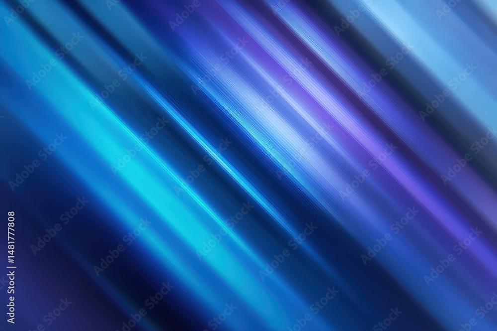 Fototapeta premium Abstract blue and purple light streaks creating a dynamic background.