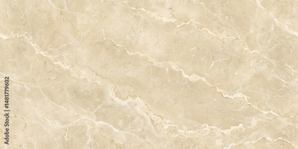 Fototapeta premium Classic Beige Marble Texture with Soft Vein Patterns for Timeless Interior Design and Decor