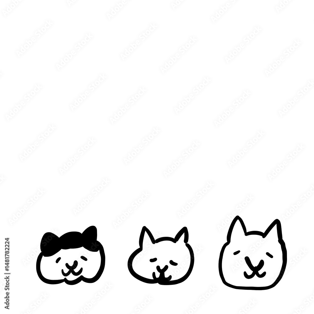 猫の顔 猫の顔