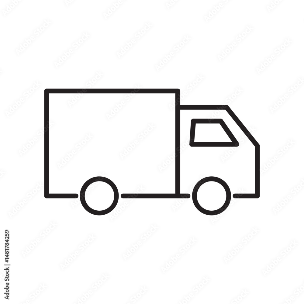 delivery truck line delivery truck line