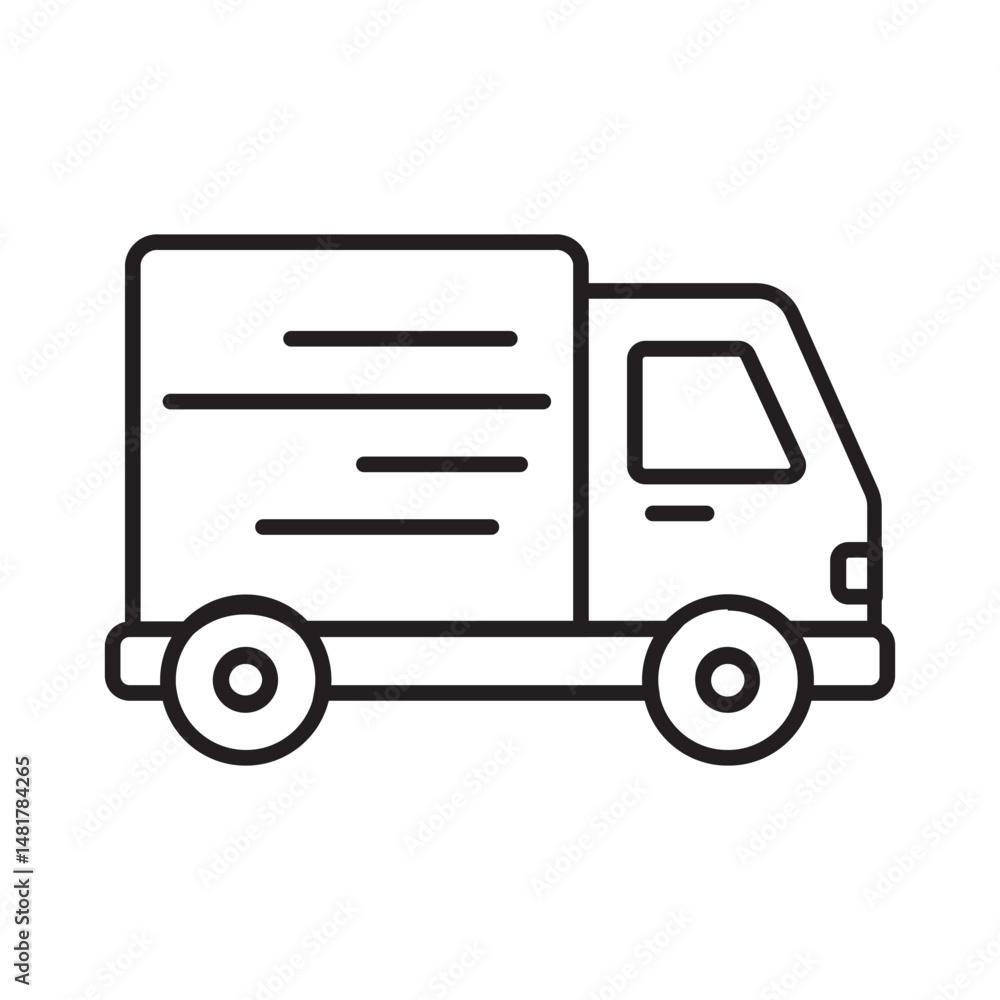 delivery truck line delivery truck line