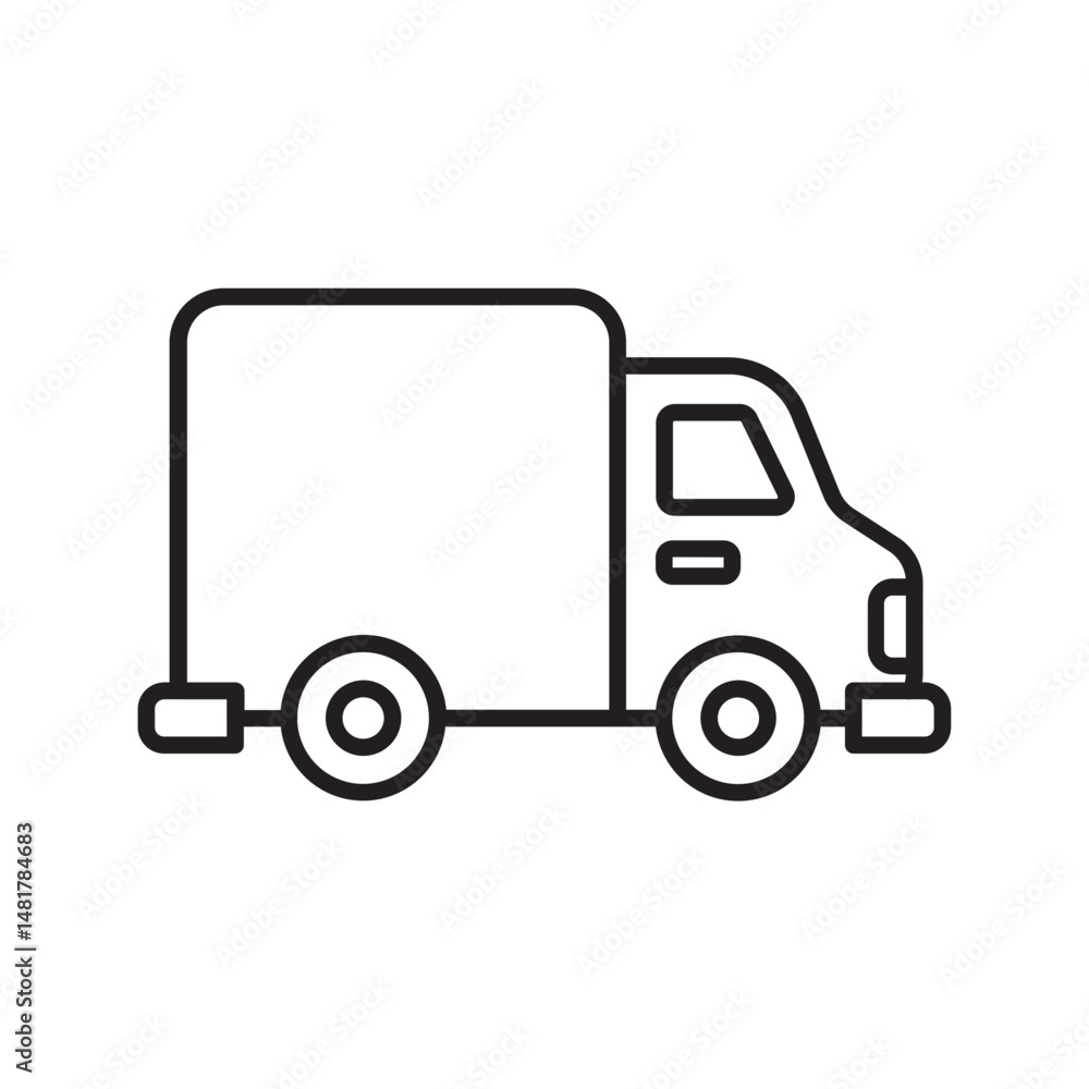 delivery truck line delivery truck line