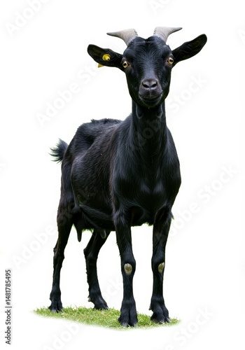 Photo of a Black Goat Stand...