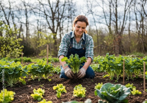 Photo of Woman Planting See...