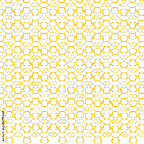 seamless pattern with yellow circles