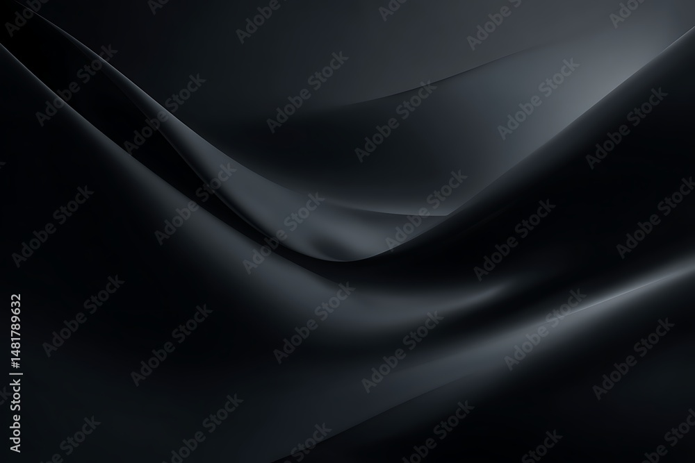 Obraz premium Dark abstract background with smooth gradients and crisp edges.