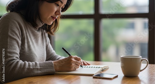 Photo of Woman Writing in N...