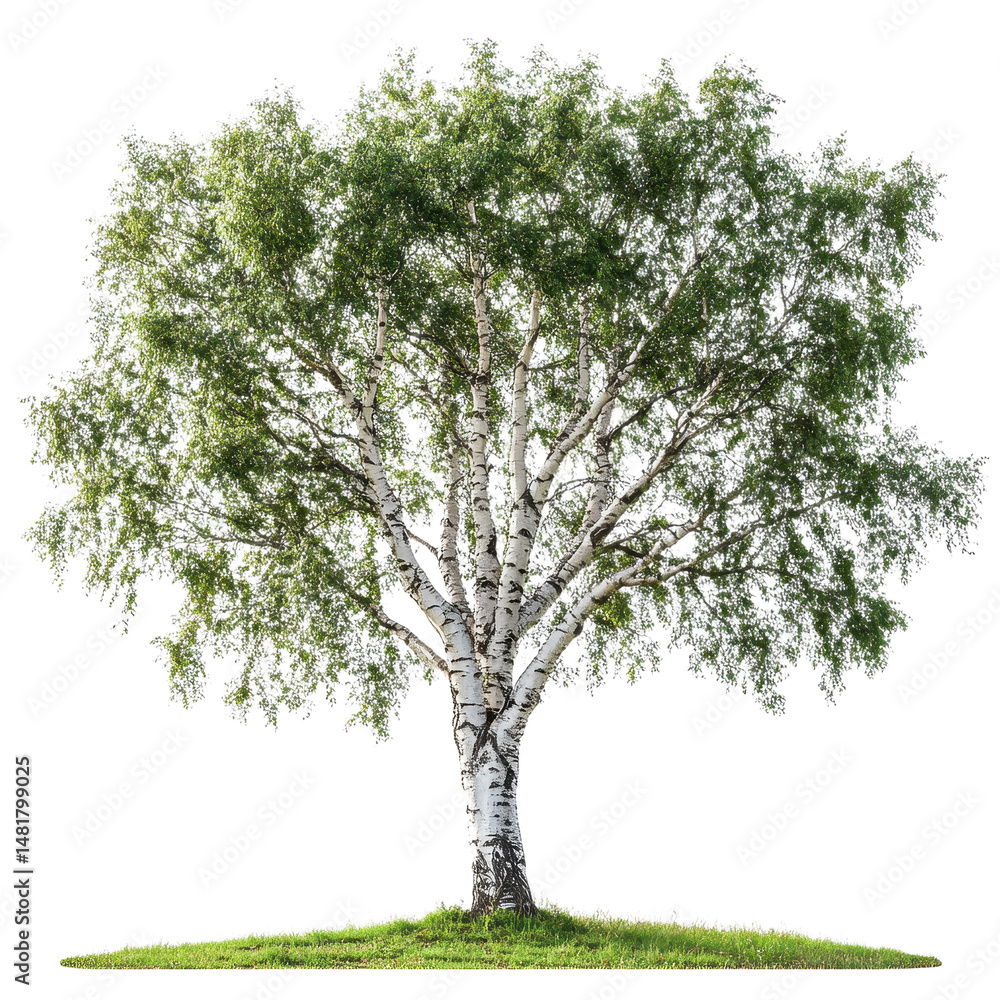 Fototapeta premium White Poplar isolated on transparent background