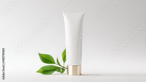 Wallpaper Mural Natural skincare product display studio cosmetic tube minimalist close-up eco-friendly concept Torontodigital.ca