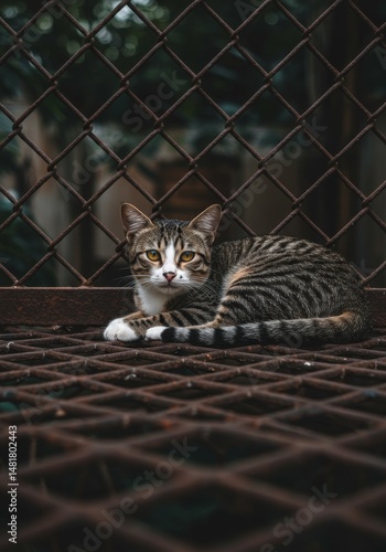 Photo of Cat Resting on Rus...