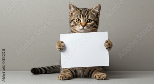 Photo of Cute Kitten Holdin...