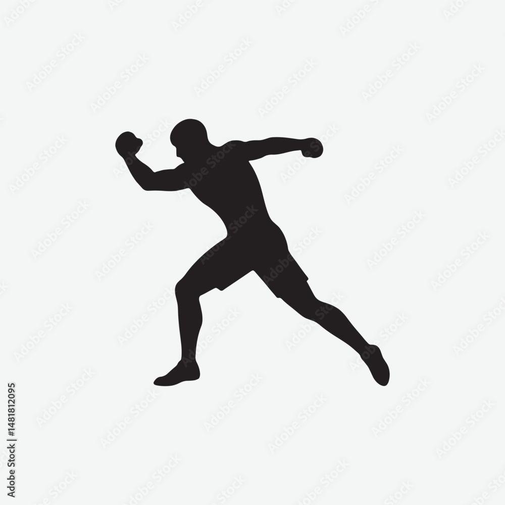Obraz premium Sprinter Exploding from Starting Blocks - Dynamic Silhouette Vector on White Background