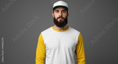 Portrait of Bearded Man in ...