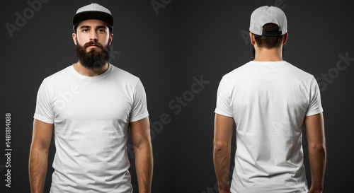 Realistic Photo Man In Whit...