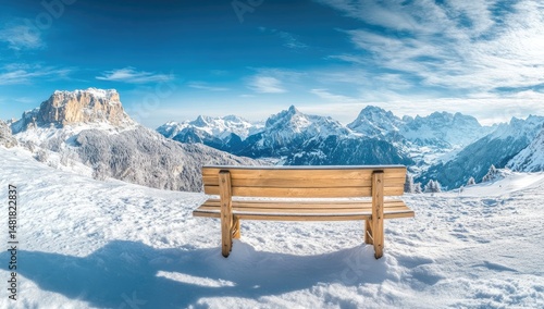 Wallpaper Mural Alpine Winter Vista Torontodigital.ca