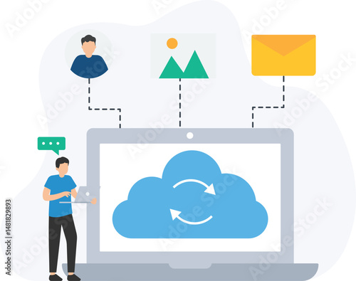 Cloud sync or cloud synchronization, data backup or cloud storage, file sharing or remote access, automatic sync or real-time updates, cloud services or data transfer, device synchronization