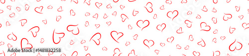 Red heart seamless pattern