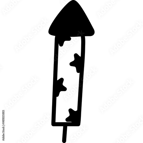 Hand Drawn Birthday Firecracker Ornament
