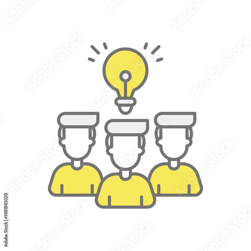 Work Group icon vector stock illustration