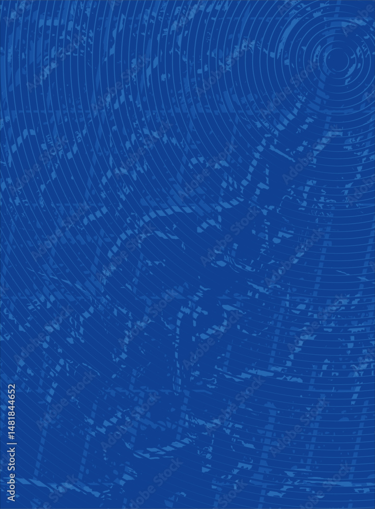 Fototapeta premium Dark Blue Concentric Circles with Textured Accents