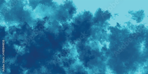 A Forgotten Horizon Hidden Behind a Curtain of Blue Smoke


