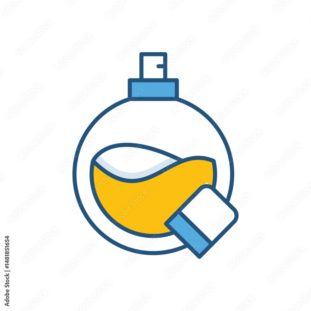 Fototapeta premium Perfume Bottle Vector icon