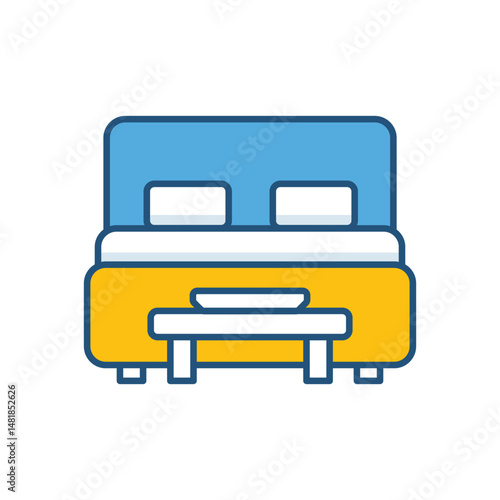 Breakfast in Bed Vector icon