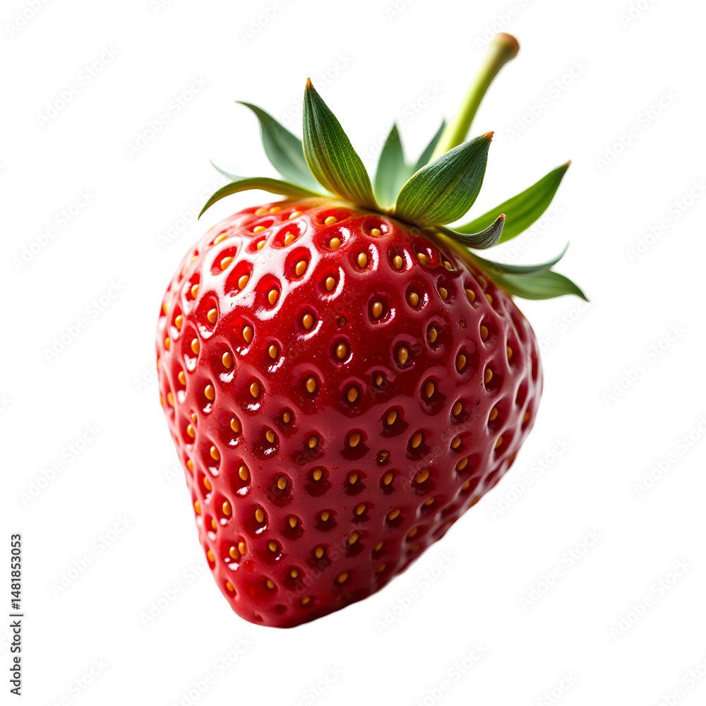 Fresh and juicy strawberry on transparent background food photography nature close-up delicious concept Fresh and juicy strawberry on transparent background food photography nature close-up delicious concept