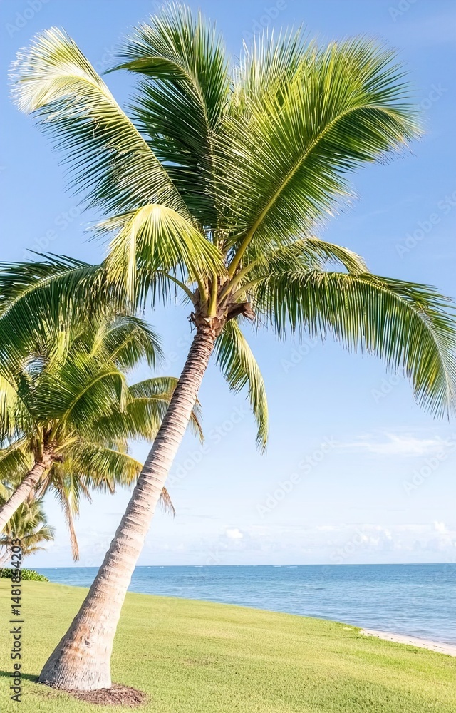 Obraz premium palm tree on the beach