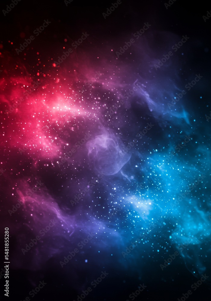 Fototapeta premium Abstract Background Colorful Nebula in Galaxy