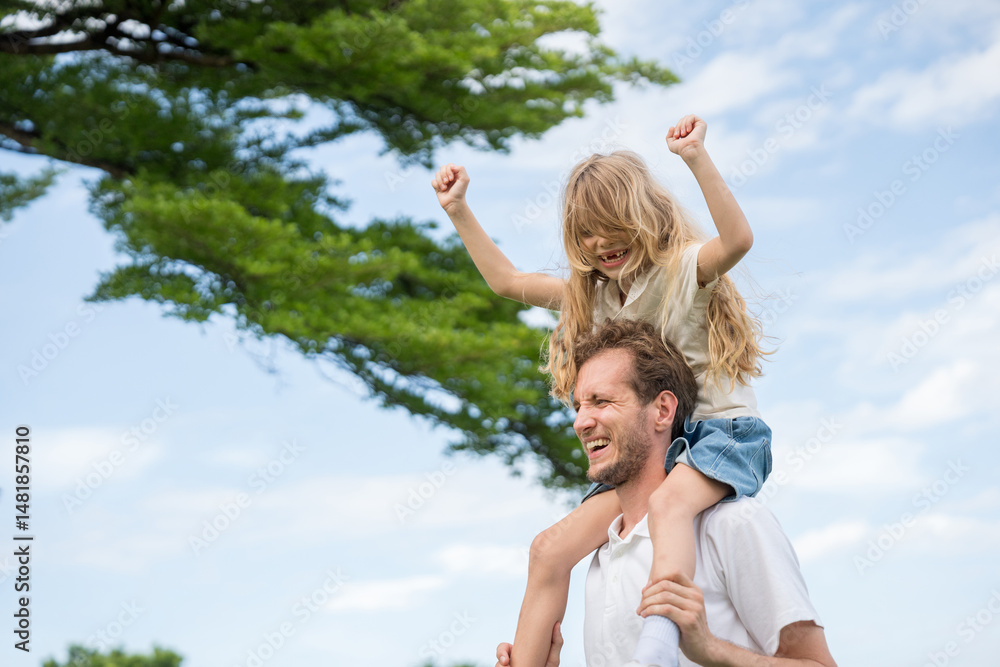 Happy family parent children having picnic outdoor activity. Enjoy happiness moment summer playing together including father mother son and daughter relaxing in the morning sunrise. Happy family parent children having picnic outdoor activity. Enjoy happiness moment summer playing together including father mother son and daughter relaxing in the morning sunrise.