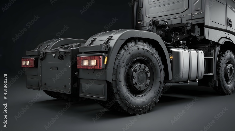 Vivid, high-res truck mud flap imprint on rugged black material, perfect for branding displays. Vivid, high-res truck mud flap imprint on rugged black material, perfect for branding displays.