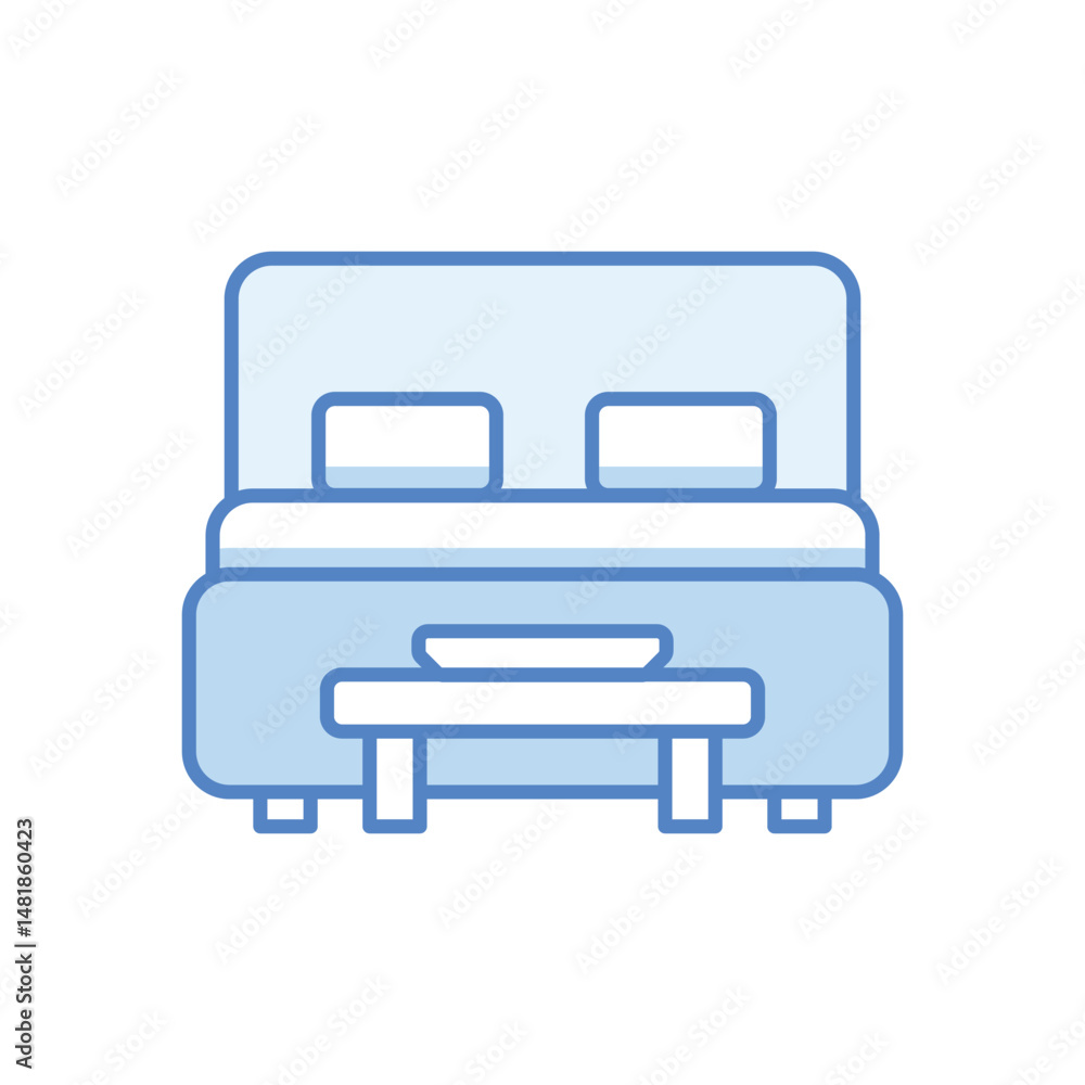 Breakfast in Bed Vector icon Breakfast in Bed Vector icon