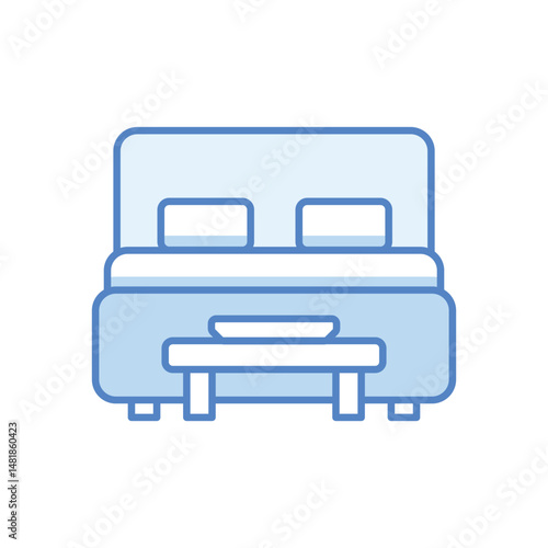 Breakfast in Bed Vector icon